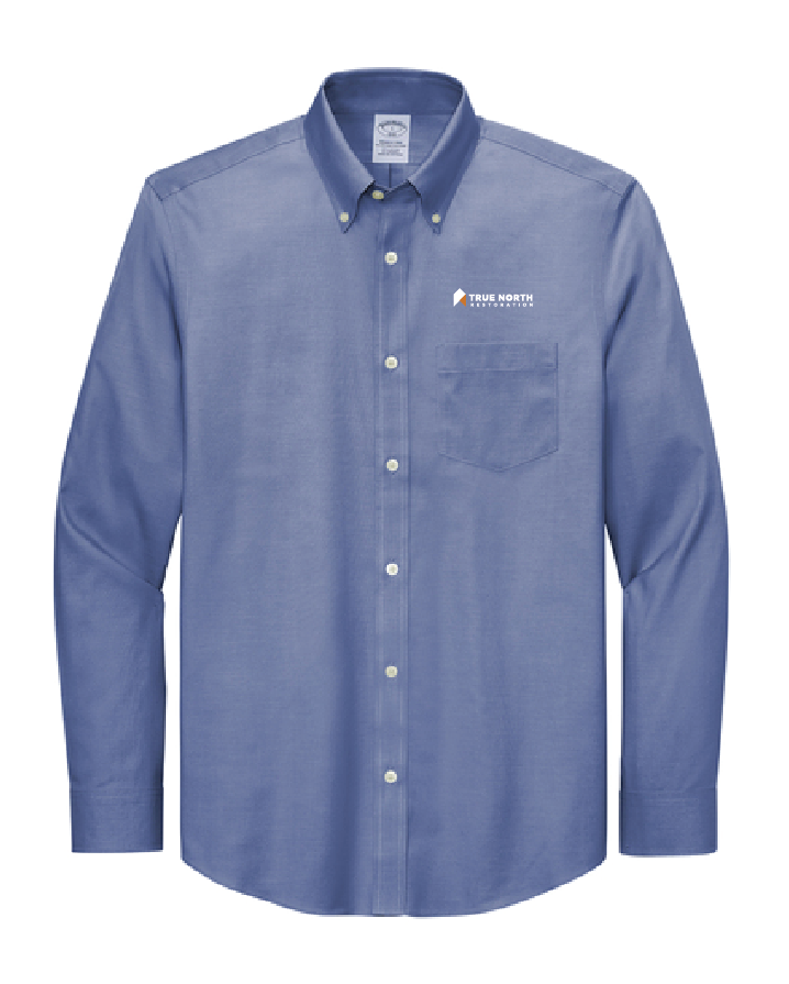 True North Men's Wrinkle-Free Stretch Pinpoint Shirt