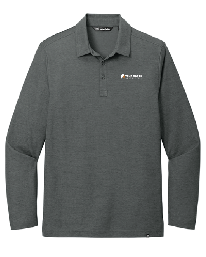 True North Men's Oceanside Heather Long Sleeve Polo