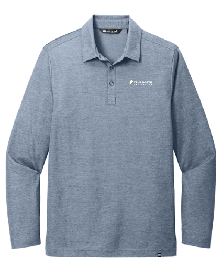 True North Men's Oceanside Heather Long Sleeve Polo