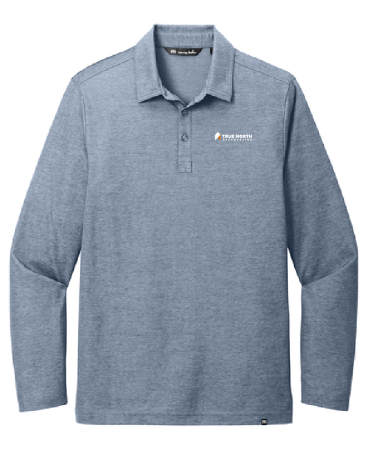 True North Men's Oceanside Heather Long Sleeve Polo