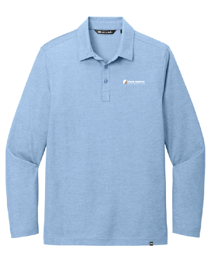 True North Men's Oceanside Heather Long Sleeve Polo