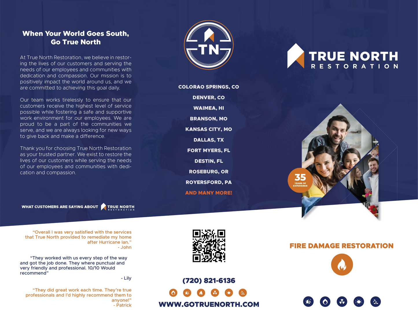 True North 3.5" x 5.5" Tri-Fold Brochure