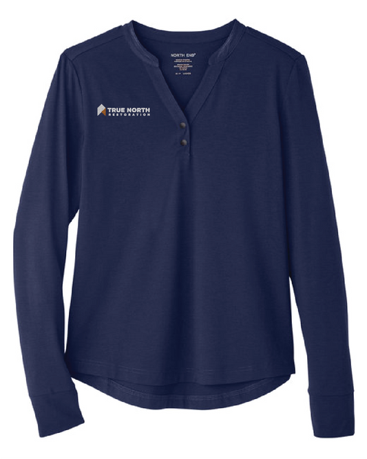 True North Women's JAQ Snap-Up Stretch Performance Pullover