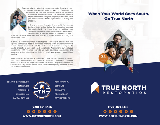 True North 5.5" x 8.5" Bi-Fold Brochure